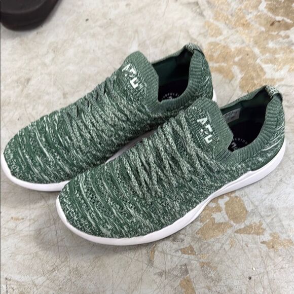 Shoes - Green Knit APL Sneakers Size 9.5 Like New Worn Once